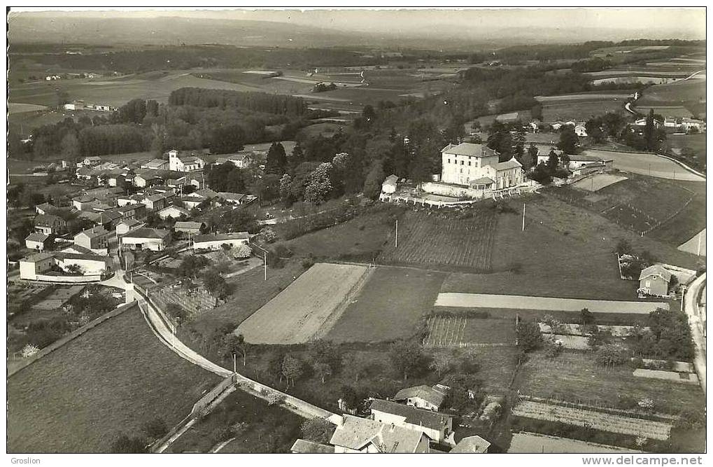 DIEMOZ VUE EARIENNE LA MAISON DE REPOS ET LE VILLAGE N° 25465 - Diémoz