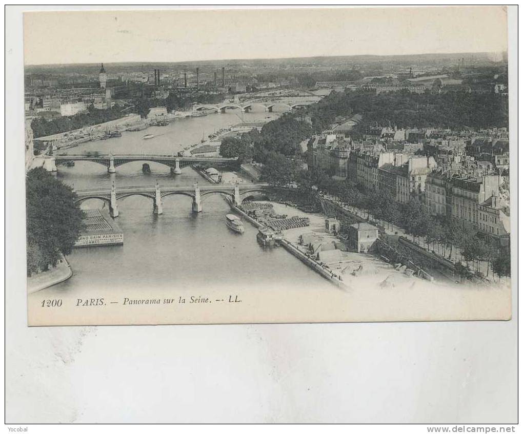 Cp , 75 , PARIS , Panorama Sur La Seine - Other & Unclassified
