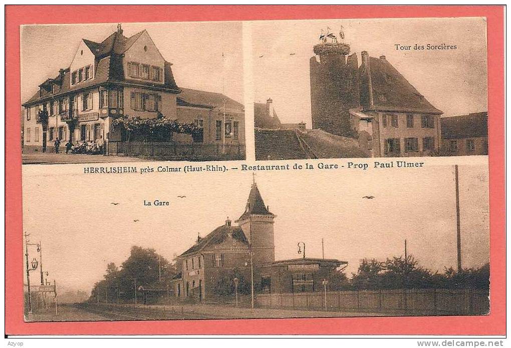 68 - HERRLISHEIM PRES COLMAR - GARE - Andere & Zonder Classificatie