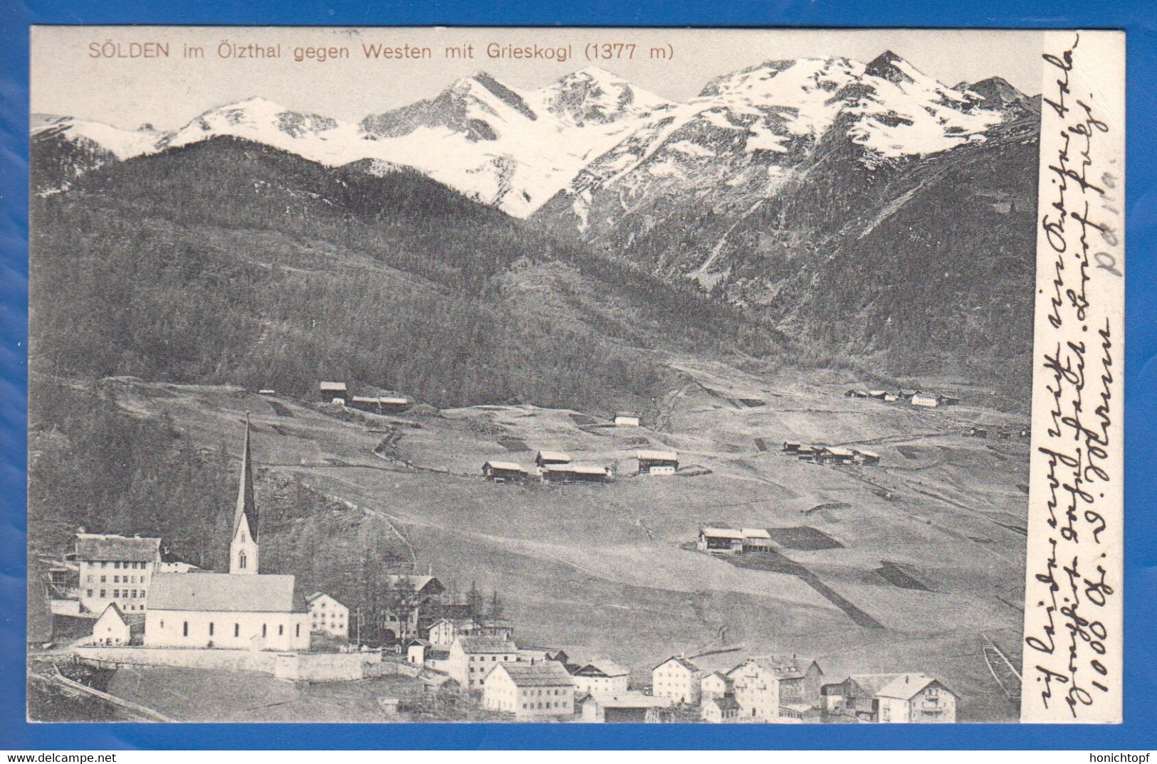 Österreich; Sölden; Ötztal, Tirol, Panorama Gegen Westen; 1914 - Sölden