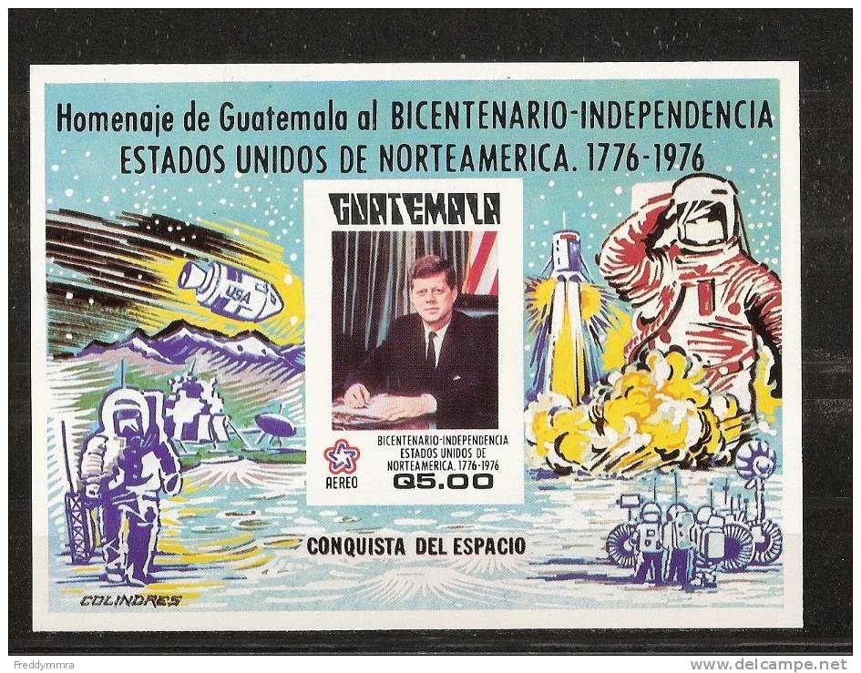 Guatemala:  Michel - BF 20/ 23 ** - Onafhankelijkheid USA