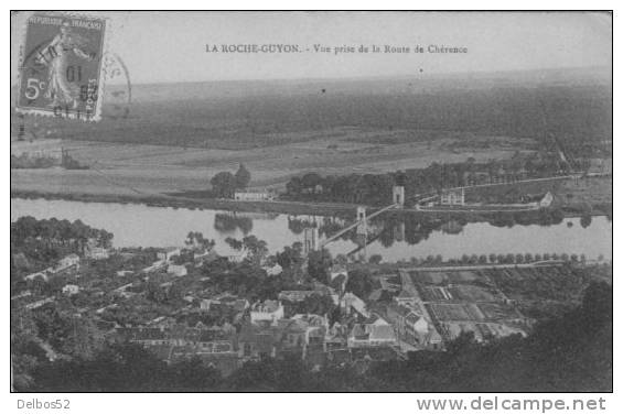 LA ROCHE - GUYON . - Vue Prise De La Route De Chérence - La Roche Guyon