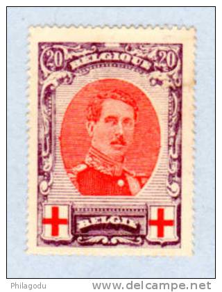 Belgique 1915, Albert 1er, Croix-Rouge, 134 *, Cote 57 € - 1914-1915 Rode Kruis