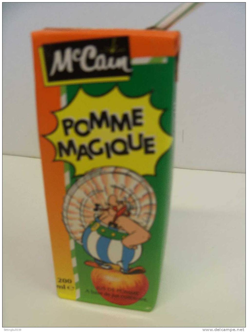 ASTERIX. PUB McCain. Pomme Magique Avec Obélix. Briquette Jus De Pomme. 1993 Ed Albert René / GOSCINNY-UDERZO - Advertisement