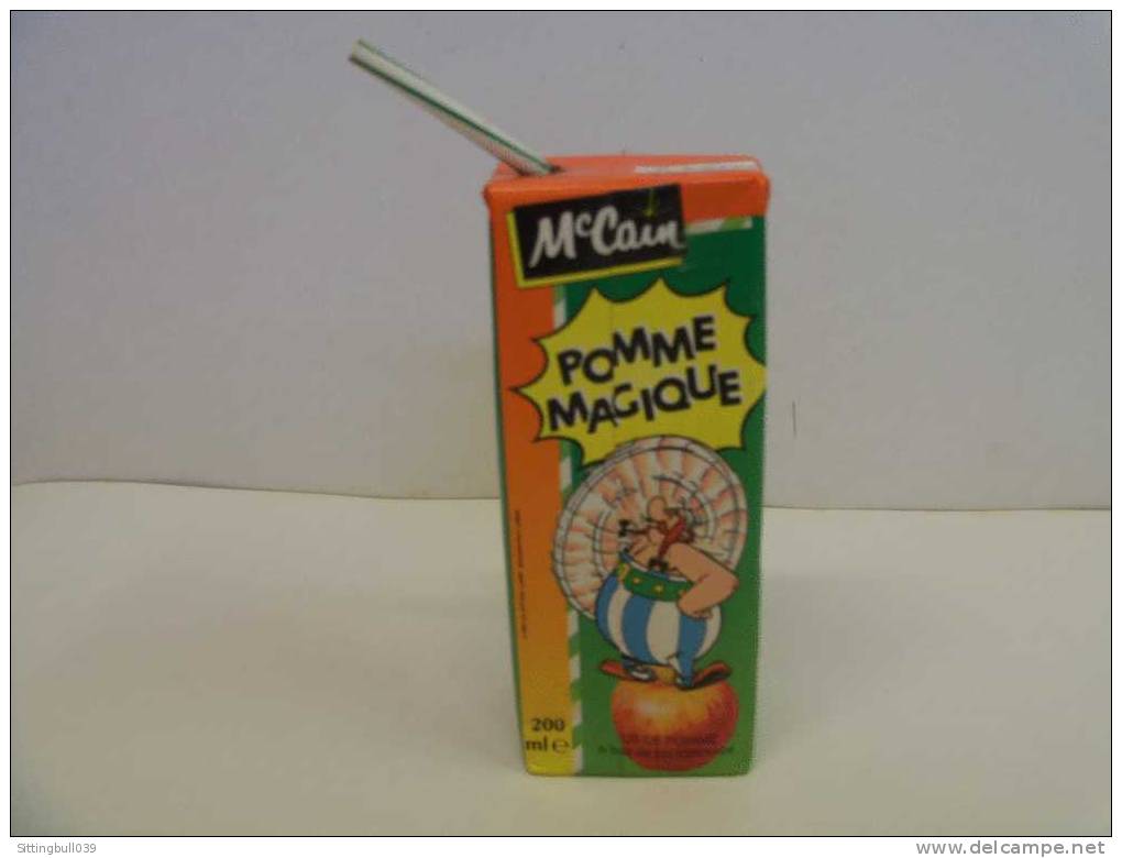 ASTERIX. PUB McCain. Pomme Magique Avec Obélix. Briquette Jus De Pomme. 1993 Ed Albert René / GOSCINNY-UDERZO - Advertisement