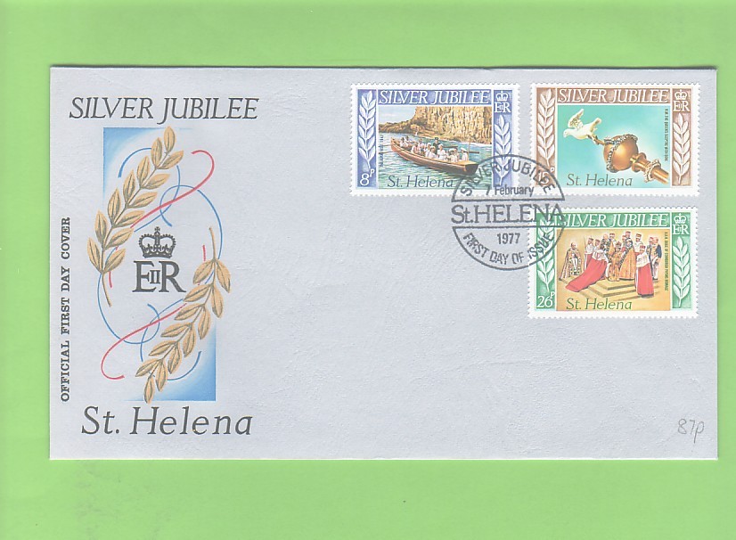 ST HELENA - 1977 Silver Jubilee FDC - Sainte-Hélène