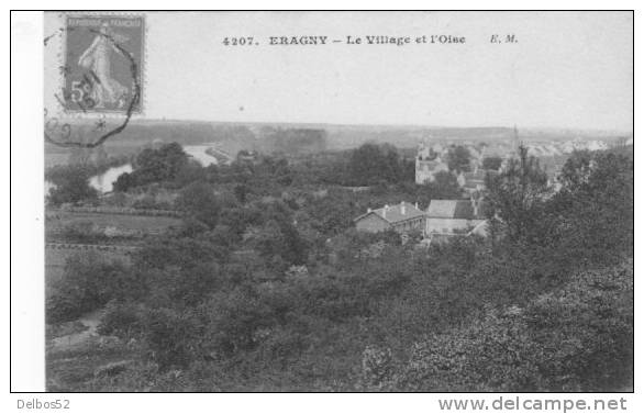 ERAGNY 4207 . - Le Village Et L' Oise - Eragny