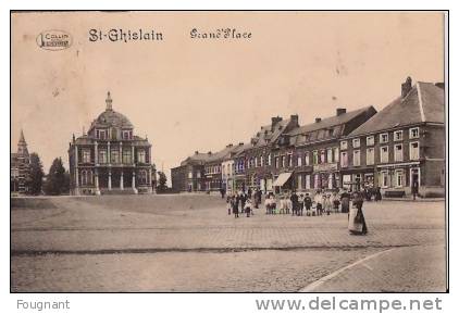 BELGIQUE:SAINT-GHISLAIN (Hainaut):Grand´Place.191 4?.Personnages. - Saint-Ghislain