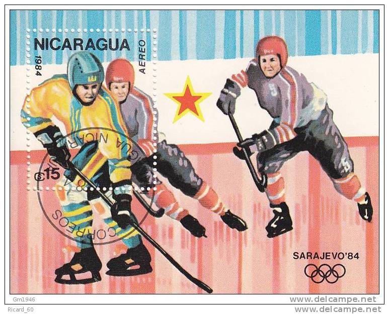 Blocdu Nicaragua, Jeux Olympiques De Sarajevo,  Hockey Sur Glace, 1984 - Hiver 1984: Sarajevo