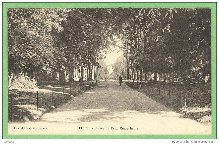 61 FLERS - Entrée Du Parc - Rue Schentz - Flers