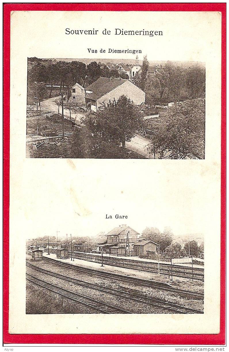 67 - DIEMERINGEN - VUE GENERALE - GARE - Diemeringen