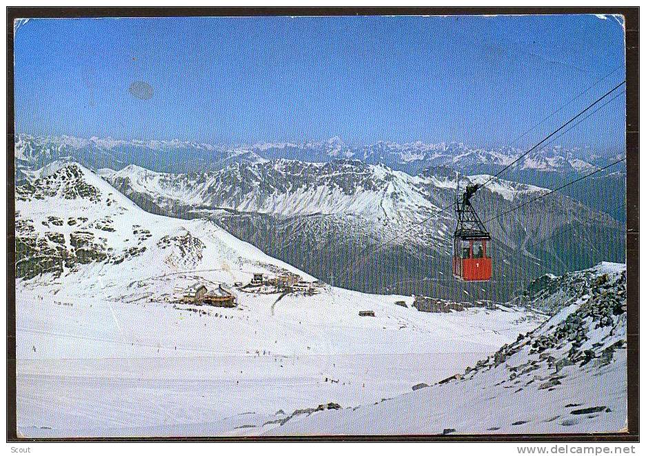 PASSO STELVIO - FUNIVIA E CAMPI DI SCI DEL LIVRIO - 1989 - VIAGGIATA (°) - Funiculaires