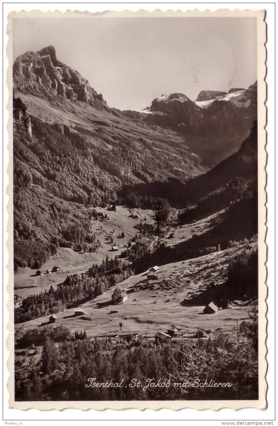 SWITZERLAND - Isenthal, Sight On The Village And Mountain, Year 1953 - Isenthal