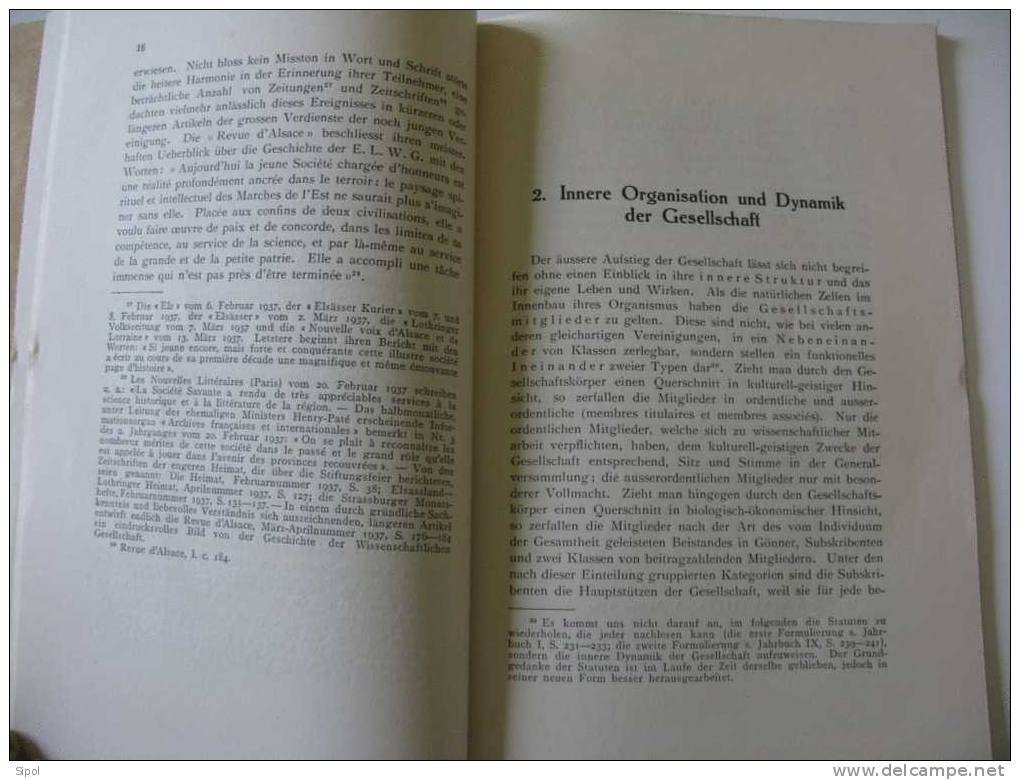 Zehn Jahre Geschichte Der Elsass-Lothringischen Wissenschaftlichen Gesellschaft Dr L. Braun - Autres & Non Classés