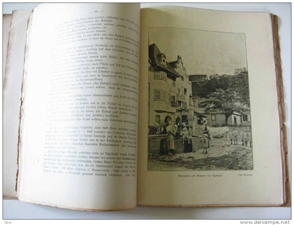 Egisheim ( Eguisheim ) Dorf Und Stadt Aug. Scherlen Stadtarchivar Von Colmar  Alsatia 1929 - 131 Pages - 1. Antigüedad