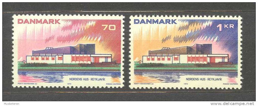 Denmark 1973 Mi. 545-46 NORDEN Haus Des Nordens Reykjavik MNH** - Nuovi