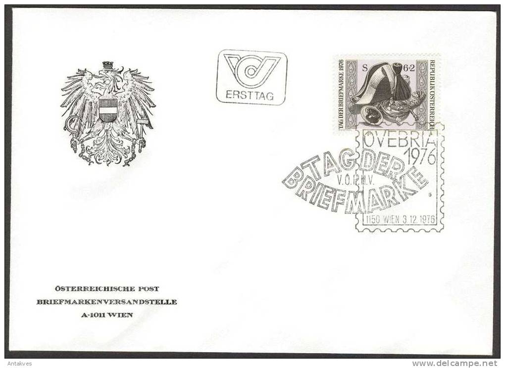 Austria Osterreich 1976 Tag Der Briefmarke FDC - Brieven En Documenten