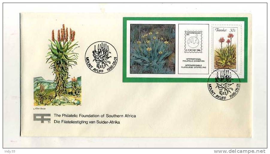 - TRANSKEI . FDC . CACHET MOUNT AYLIFF 1/5/86 - Transkei