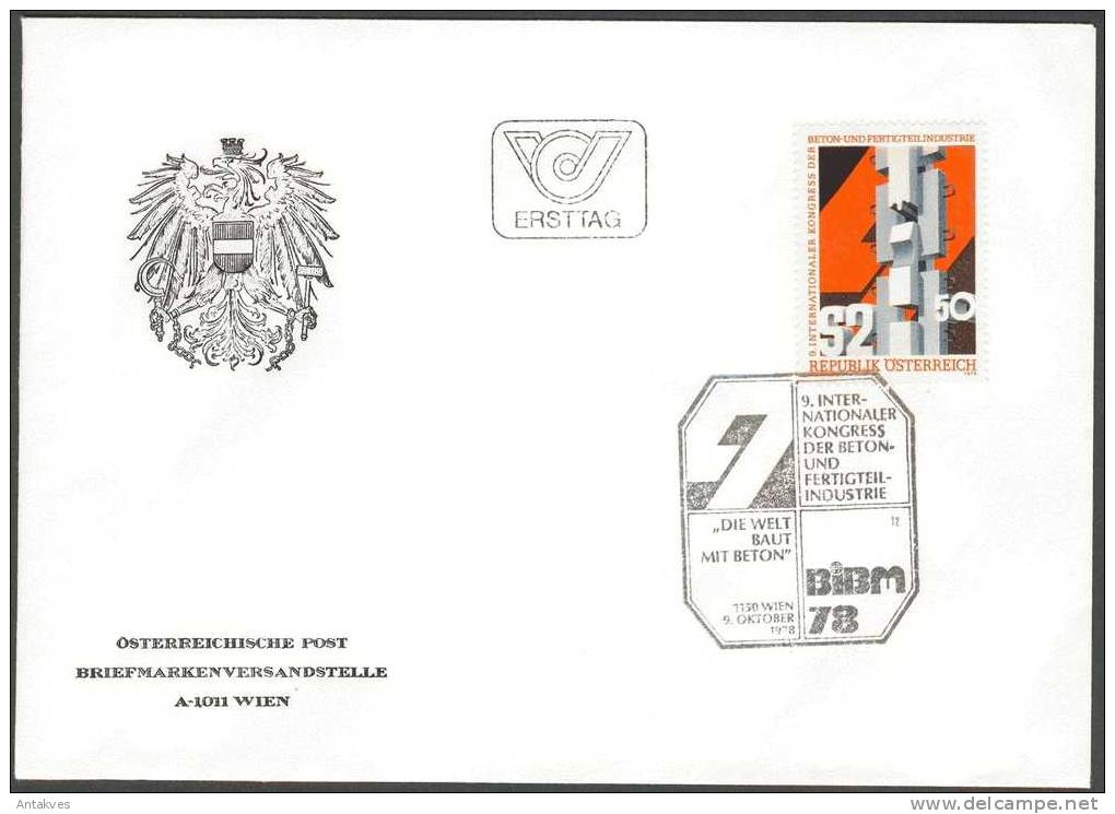 Austria Osterreich 1978 Industrie FDC - Briefe U. Dokumente