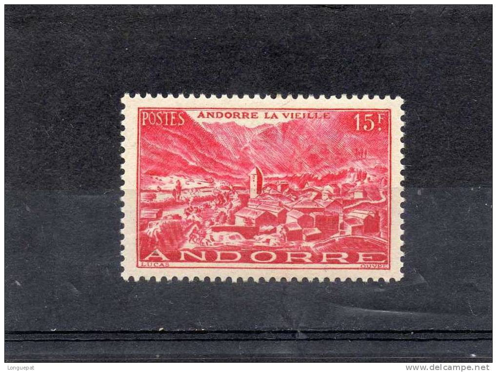 ANDORRE Frs : Paysages De La Principauté : Andorre- La -Vielle - Unused Stamps