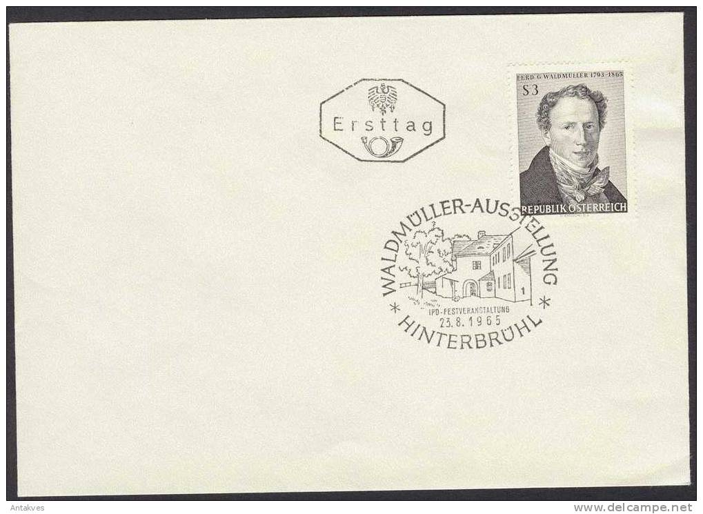 Austria Osterreich 1965 Waldmuller FDC - Covers & Documents