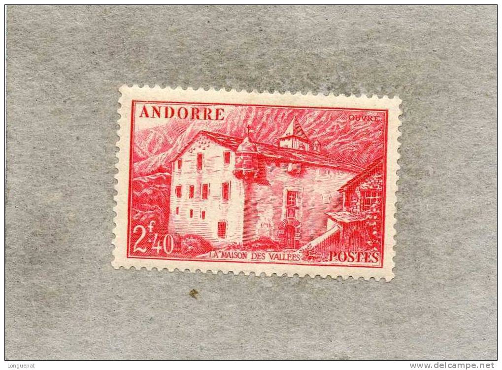 ANDORRE Frs : Paysages De La Principauté : La Maison Des Vallées - Unused Stamps