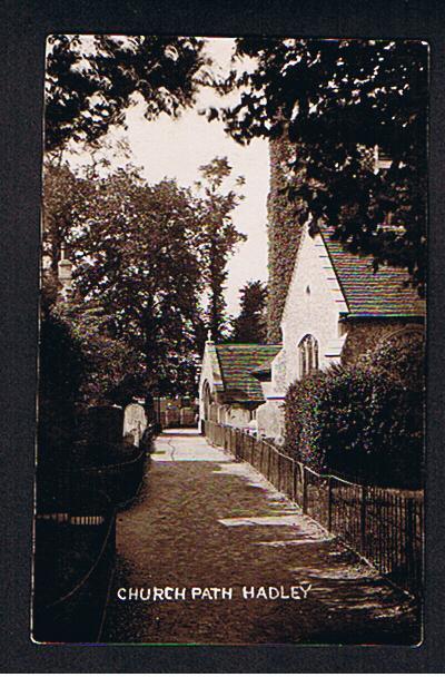 RB 575 - Early Real Photo Postcard Church Path Hadley Near Barnet Hertfordshire - Hertfordshire