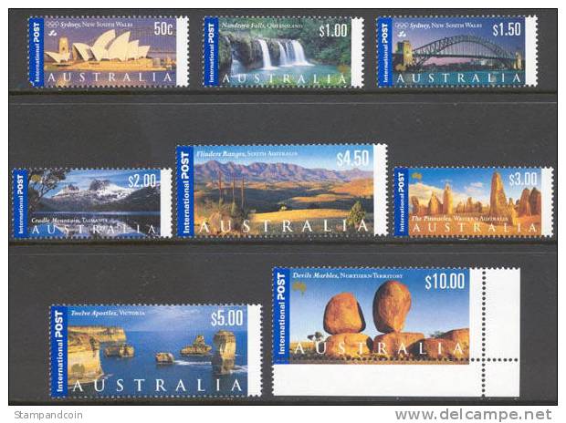 Australia #1839-46 Mint Never Hinged Tourist Attractions Set From 2000 - Mint Stamps