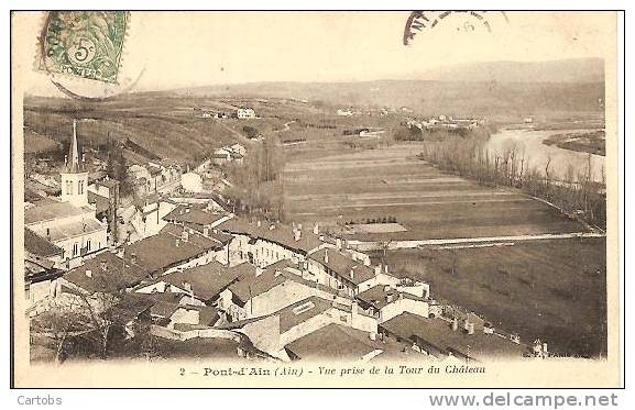 01 PONT-D'AIN Vue Prise De La Tour Du Château - Non Classés