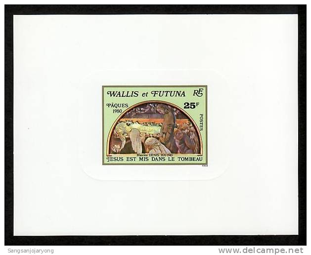 Wallis Futuna Sc255 Easter, Painting, Deluxe Proof ( Epreuve, De Luxe ) - Easter