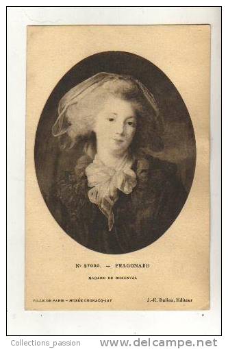 Cp, Peintures Et Tableaux, N° 37030 - Fragonard, Madame De Norenval - Malerei & Gemälde
