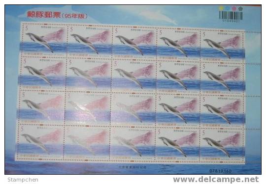 2006 Taiwan Cetacean Stamps Sheets Whale Dolphin Lighthouse Bridge Harbor Fauna - Mundo Aquatico