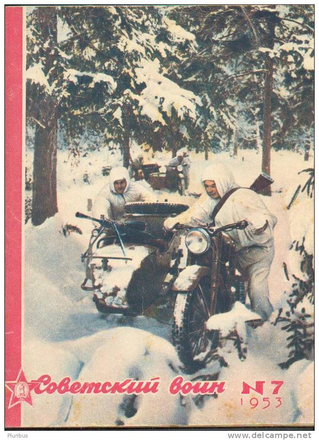 SOVIET SOLDIER, RUSSIA USSR MILITARY MAGAZINE, 1953-7 - Revues & Journaux