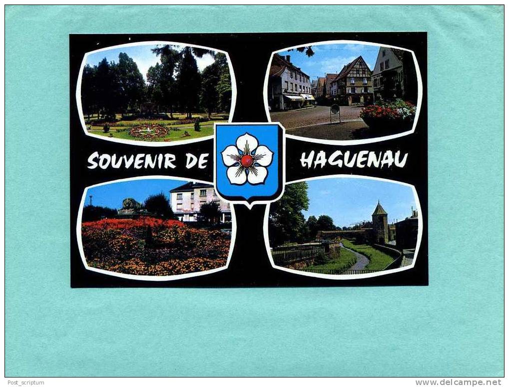 Haguenau - Carte Multivue : Horloge Fleurie - Quartier Pittoresque - Square Du Nouveau Boulevard - Quai Des Pêcheurs - Haguenau