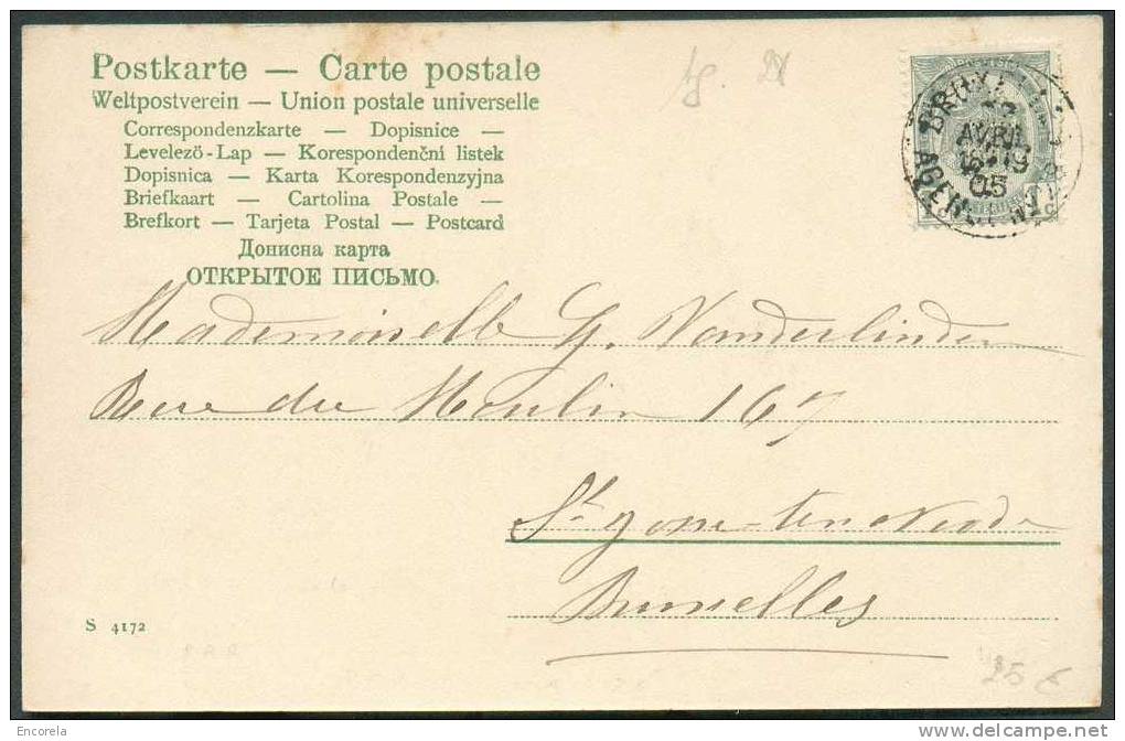 N°53 Obl. Sc Bruxelles Agence N°28 S/C.V. Du 23 Avril 1905 Vers Saint-Josse-ten-Noode.  - 5958 - Postmarks With Stars