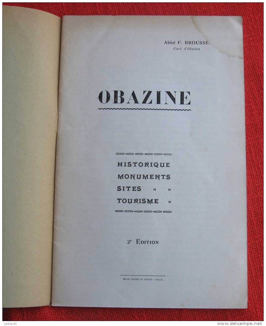 Obazine Historique Monument Sites Tourisme 1957 - Limousin