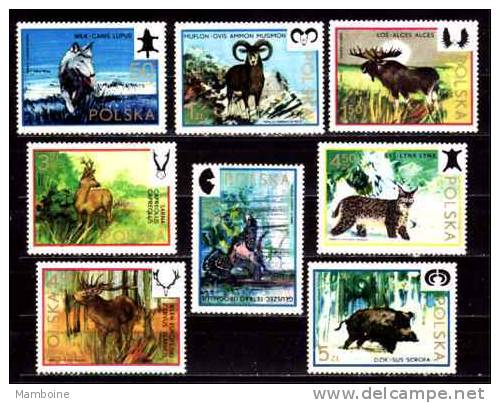 Pologne  Faune Des Forets  1973 N° 2091.98 Neuf  X X Serie Compl. - Nuevos