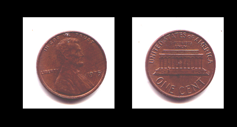 ONE CENT 1975 - 1959-…: Lincoln, Memorial Reverse