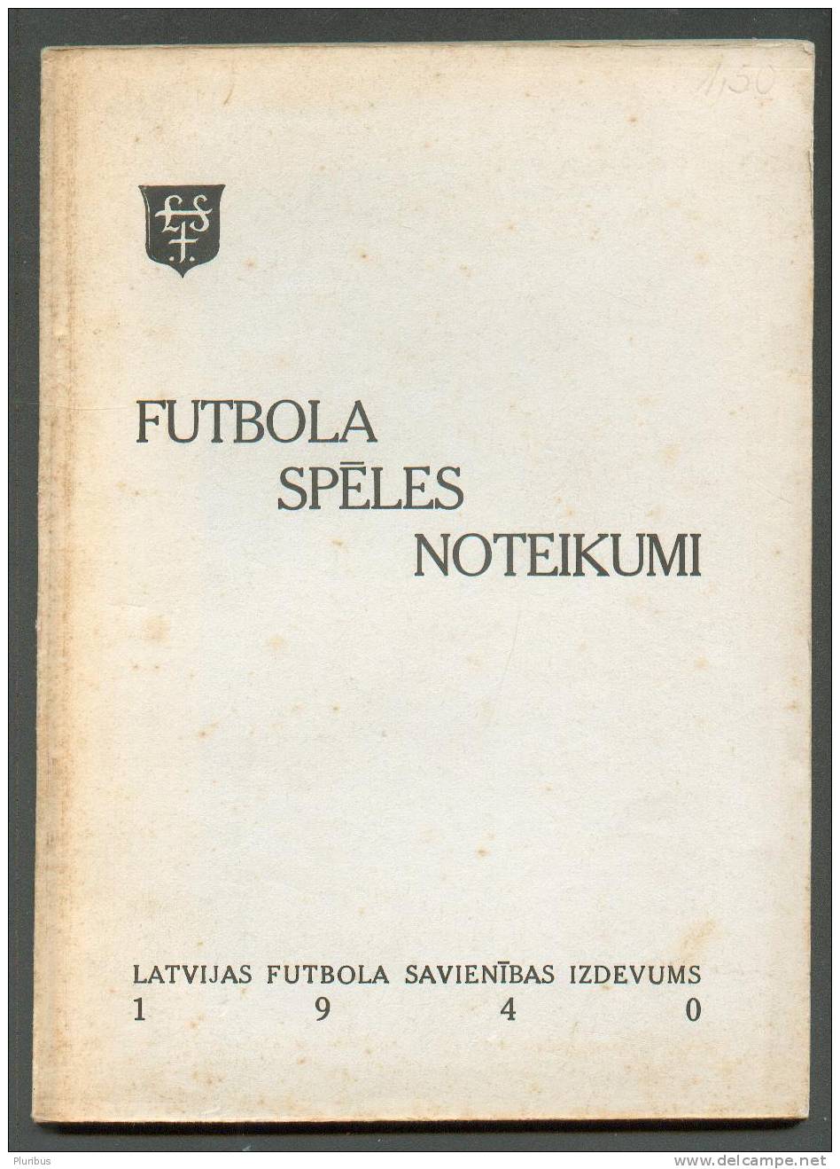 RARE! 1940 LATVIA SOCCER Football MANUAL - Old Books
