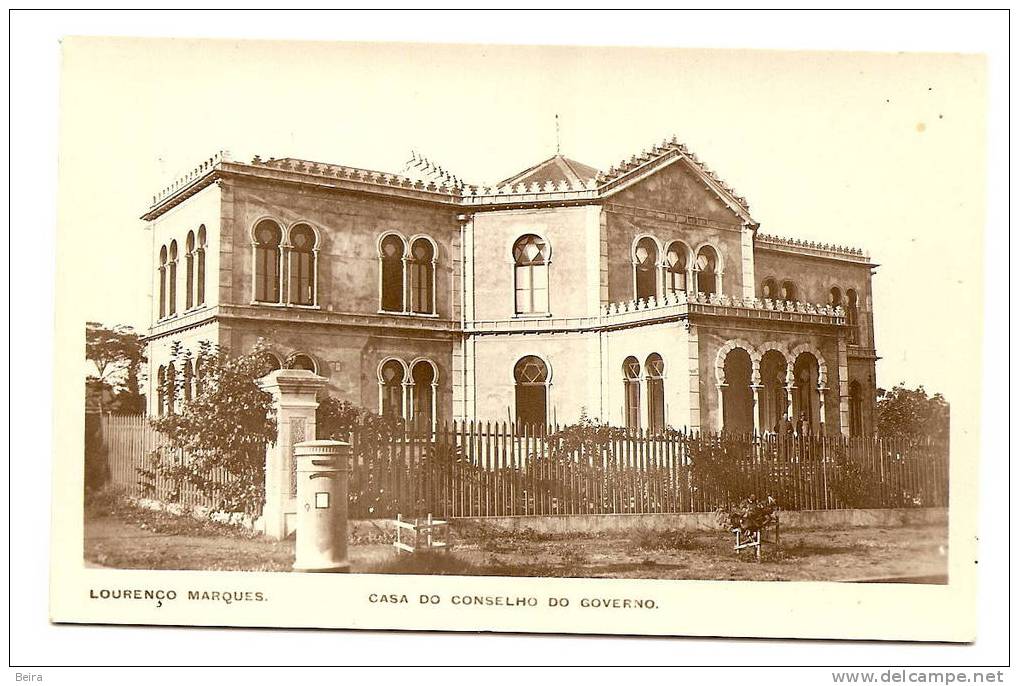 MOÇAMBIQUE - MOZAMBIQUE - LOURENÇO MARQUES MAPUTO - MAISON DU CONSEIL DU GOUVERNEUR  CPA -  GOVERNOR  HOUSE POSTCARD - Mozambique