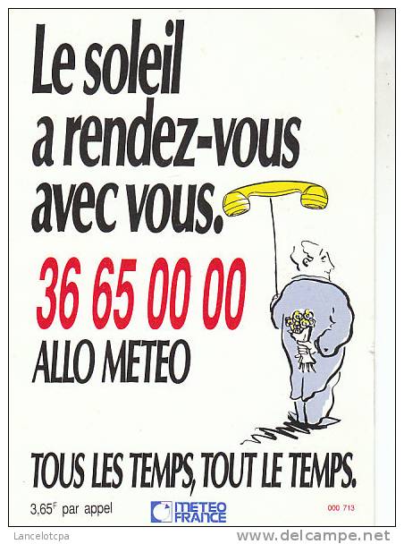 PUBLICITE METEO FRANCE - Advertising