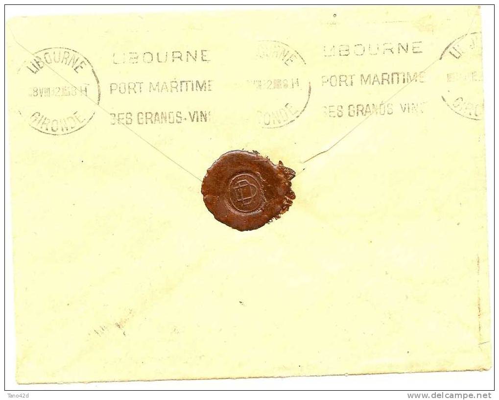 REF LGM - SOUDAN FRANCAIS - LETTRE AVION RECOMMANDEE KAYES / LIBOURNE 3/8/1932 - Other & Unclassified