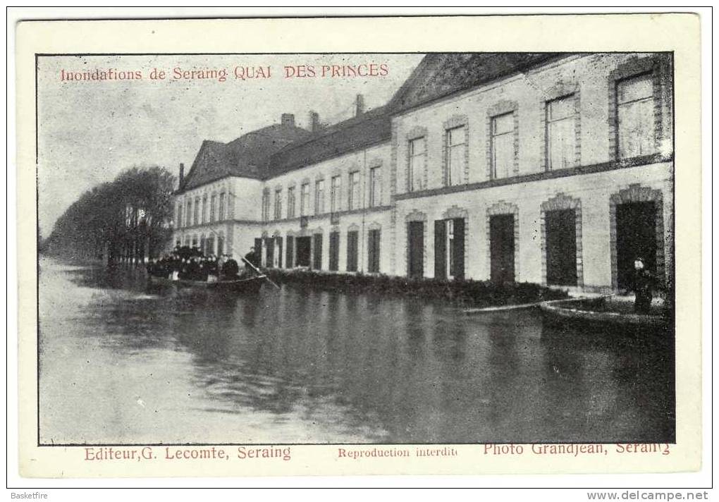 Seraing: Inondations De Seraing: Quai Des Princes (Lecomte) - Seraing