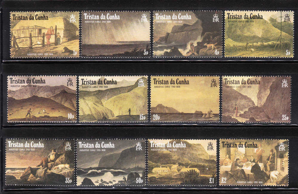 Tristan Da Cunha 1988 Paintings Of The Island 1824 By Augustus Earle MNH - Tristan Da Cunha