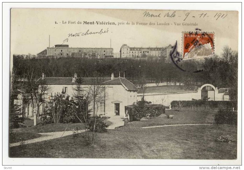 LE MONT VALERIEN. - Le Fort Pris De La Ferme Des Landes - Mont Valerien