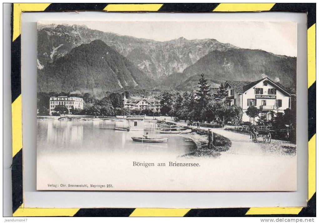 TYPE PRECURSEUR . - . BÖNIGEN AM BRIENZERSEE. CARTE EN EXCELLENT ETAT. NON VOYAGEE - Bönigen