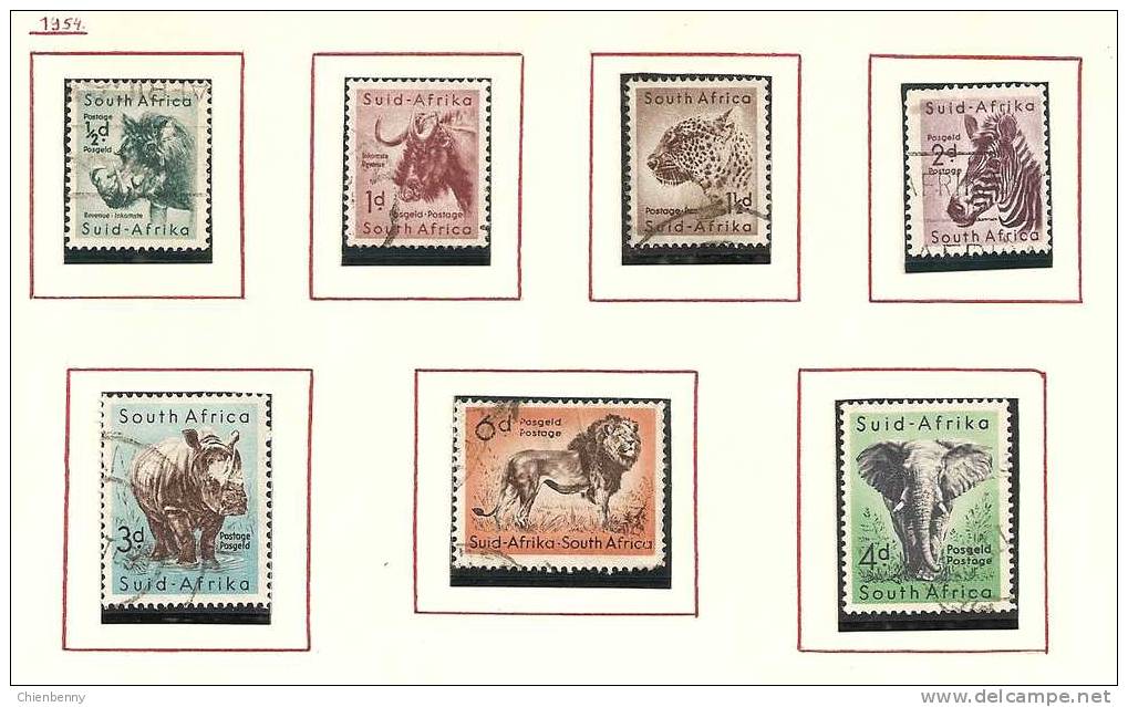 7 TIMBRES SOUTH AFRICA - Autres & Non Classés