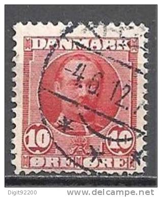 1 W Valeur Oblitérée, Used - YT 56 - DANEMARK * 1907/1912 - N° 1089-9 - Gebraucht
