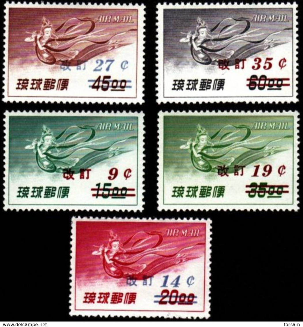 RYUKYU ISLANDS..1959..Michel # 78-82...MLH...MiCV - 50 Euro. - Ryukyu Islands