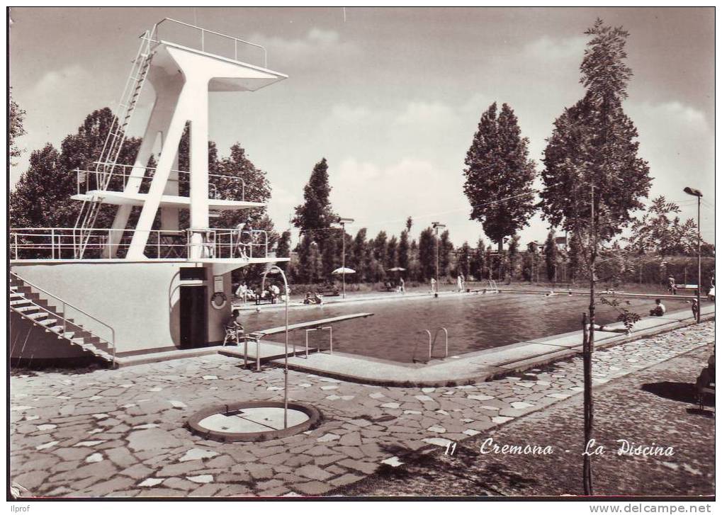 Il Trampolino Della Piscina Di Cremona  Anni ' 50 - Cremona